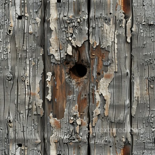 Cracked Wood Texture with Holes and Peeling Paint PBR Surface seamless Cracked & Holes PBR texture