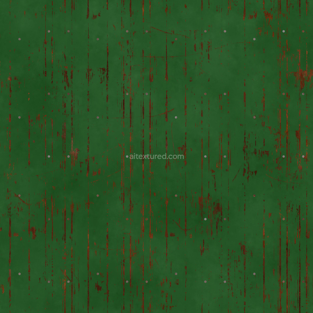 Seamless corrugated steel texture with weathered appearance