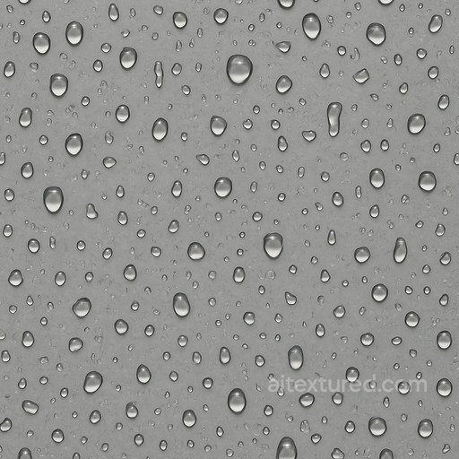Realistic Raindrop Seamless Texture seamless Water PBR texture
