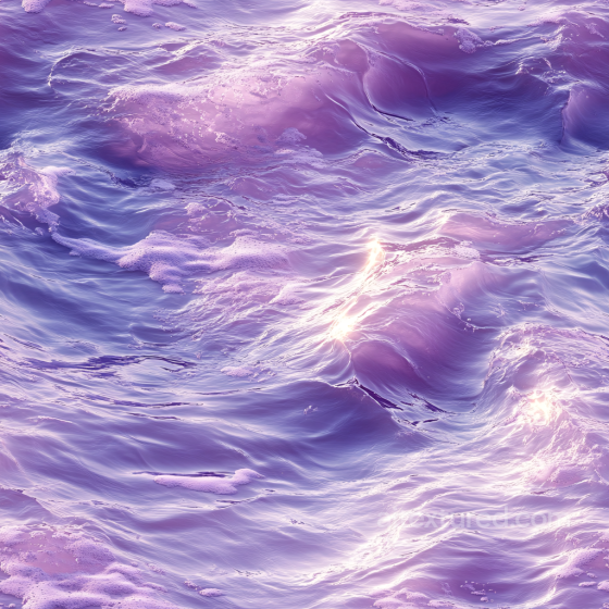 Water PBR Texture Featuring Stylized Purple Ocean Waves with Foamy Highlights Water texture preview