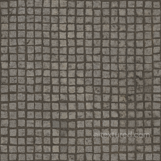 Weathered Concrete Cobblestone seamless Flooring PBR texture