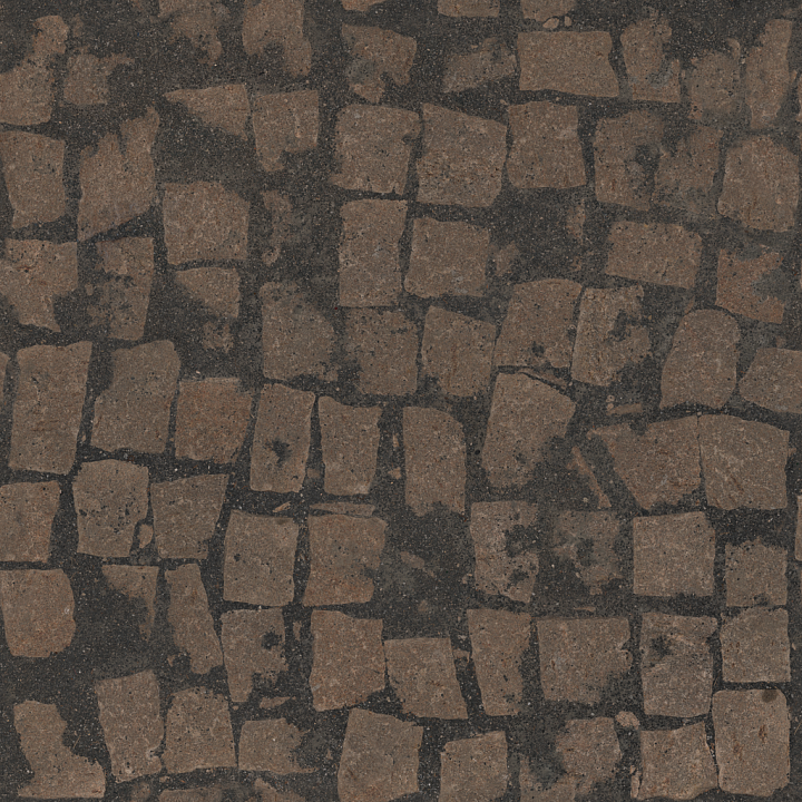Rocks Asphalt Rocky - Asphalt Rocky Stone Cobblestone Embedded Asphalt seamless PBR texture preview