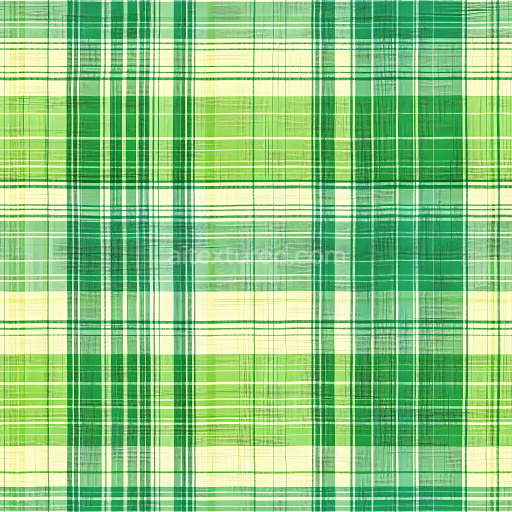 Seamless 3D Plaid Patterned Green Metal PBR Texture with Grid Lines