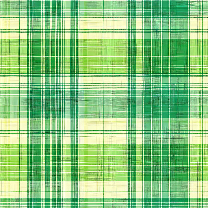 Light Green and Ivory Checked Plaid Fabric seamless PBR texture preview