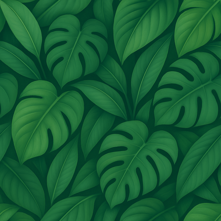 Smooth Tropical Leaves seamless PBR texture preview