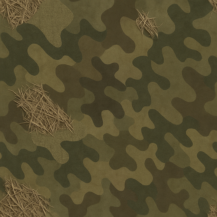 Dry Grass Camouflage Nylon Weave Fabric seamless PBR texture preview