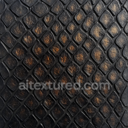 seamless Seamless 3D PBR texture of dark reptilian skin with scaled pattern and natural roughness texture 8k free download PBR