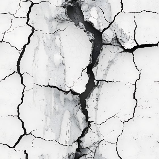 cracked and hole plaster PBR texture with white and black contrast Cracked & Holes texture preview