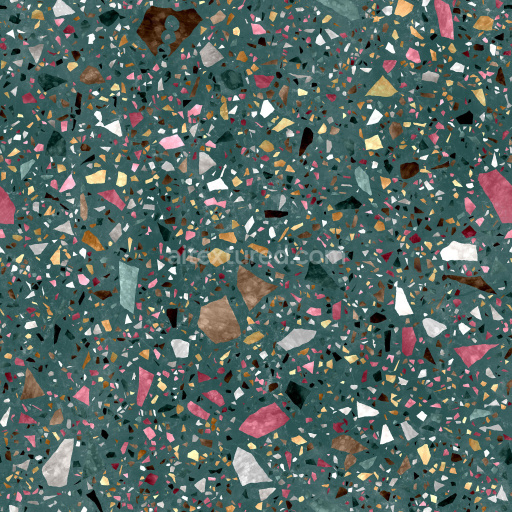Terrazzo Seamless Pbr Texture Tileable Colorful Patterned Modern Decorative Smooth