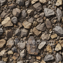 seamless Seamless 3D Rocky Ground PBR Texture Featuring Natural Pebbles and Rough Stones texture 8k free download PBR