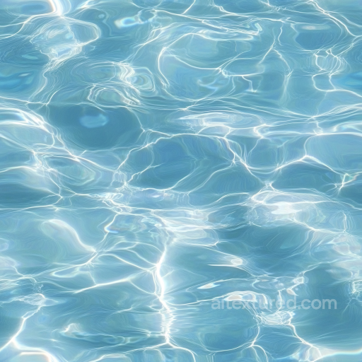 Pool Water Texture Featuring Soft Ripples and Brilliant Reflections seamless Water PBR texture