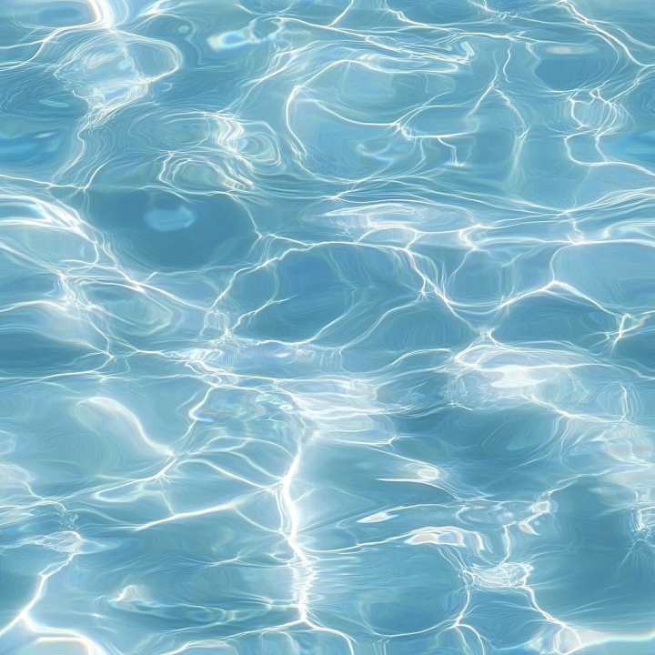 Pool Water Featuring Soft Ripples and Brilliant Reflections seamless PBR texture preview