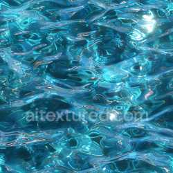 seamless Seamless 3D PBR Texture of Glossy Liquid Water with Reflective Highlights texture 8k free download PBR