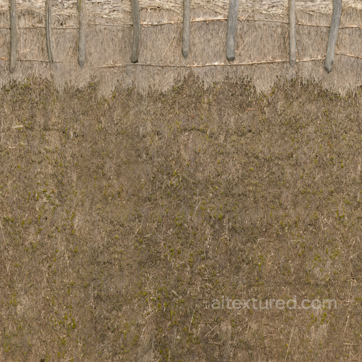 Reed Rough Village - Reed Roof Reed Rough Village Thatch seamless Roofing PBR texture