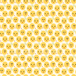 seamless Seamless 3D PBR Texture Featuring Playful Yellow Happy Face Pattern texture 8k free download PBR