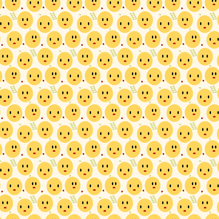 Featuring Playful Yellow Happy Face Pattern seamless PBR texture preview