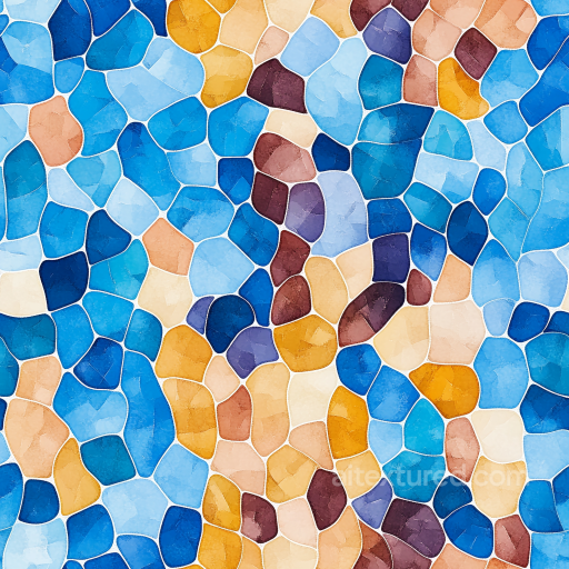 Mosaic PBR Texture Featuring Multicolored Glass-Like Stone Chips seamless Mosaic PBR texture