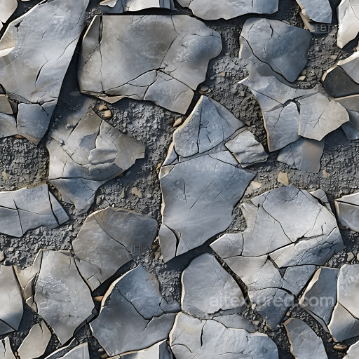 Cracked Stone Ground Seamless Texture with Rough Surface and Subtle Dirt seamless Stone PBR texture