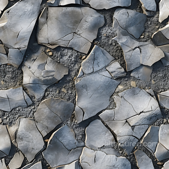 Cracked Stone Ground Seamless Texture with Rough Surface and Subtle Dirt Stone texture preview