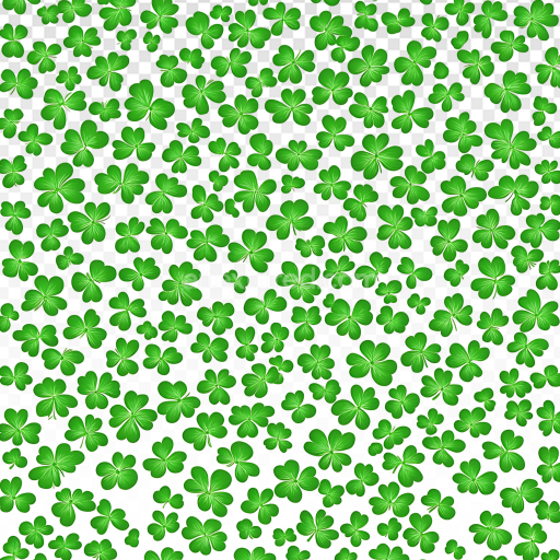 Seamless 3D PBR Texture of Vibrant Green Clover Leaves Pattern