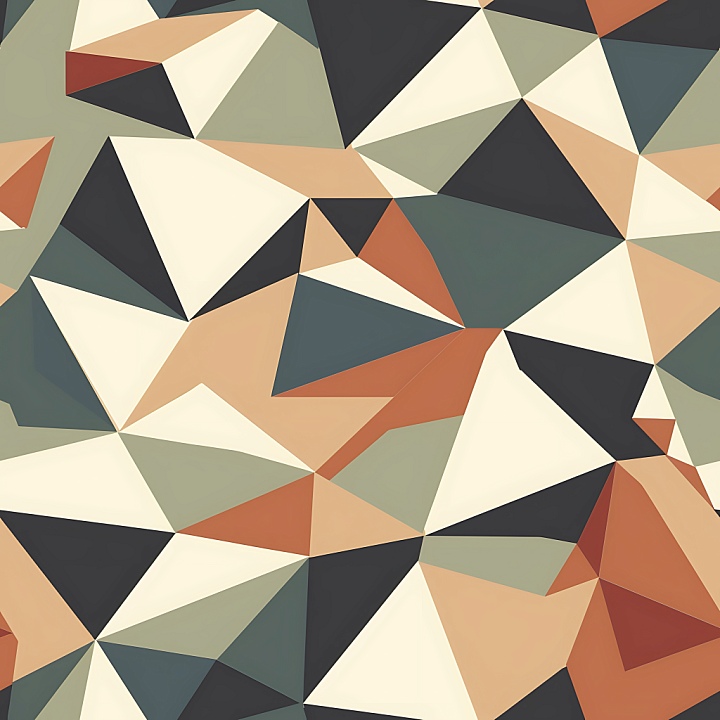 Geometric Desert Camouflage with Angular Polygonal Pattern seamless PBR texture preview