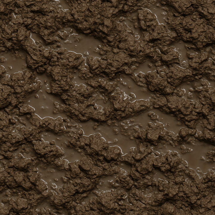 Wet Soil seamless PBR texture preview