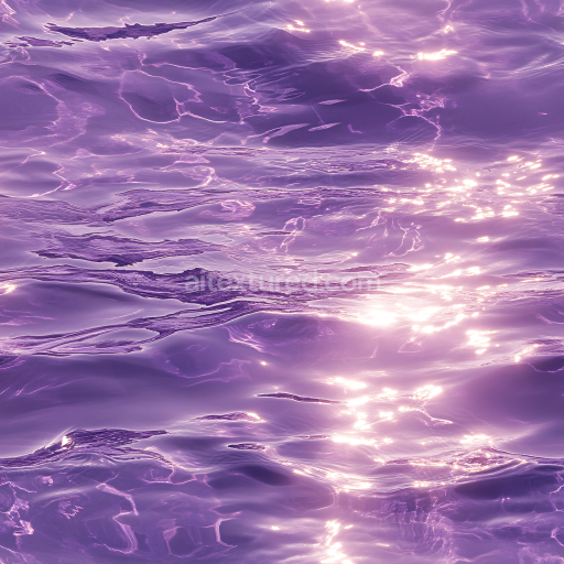 Seamless 3D PBR Texture of Stylized Purple Water Surface with Soft Wave Highlights