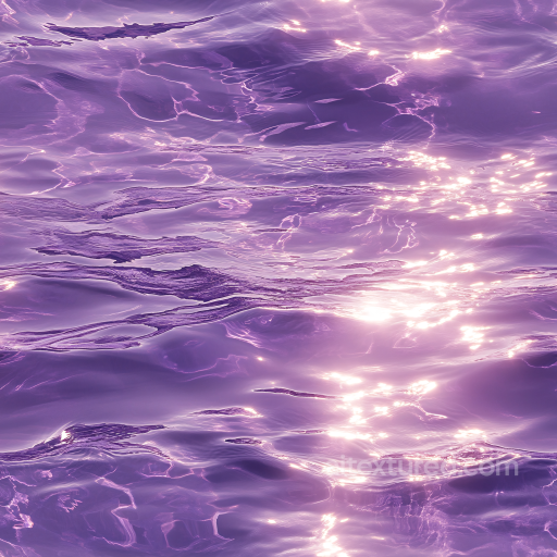 Stylized Purple Water Surface Seamless Texture with Soft Wave Highlights seamless Water PBR texture