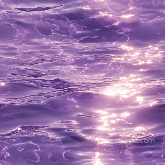 Stylized Purple Water Surface Seamless Texture with Soft Wave Highlights Water texture preview