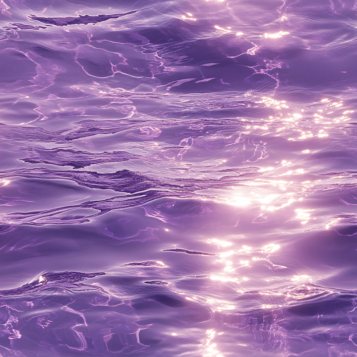 Stylized Purple Water Surface with Soft Wave Highlights seamless PBR texture preview