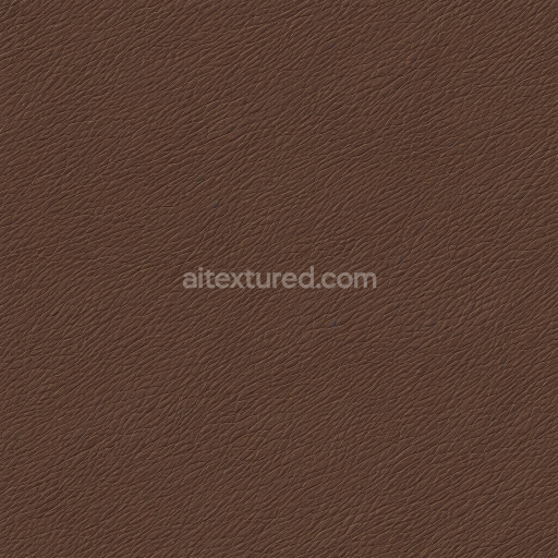 Seamless 3D Brown Pebbled Leather PBR Texture with Fine Grain and Natural Matte Finish
