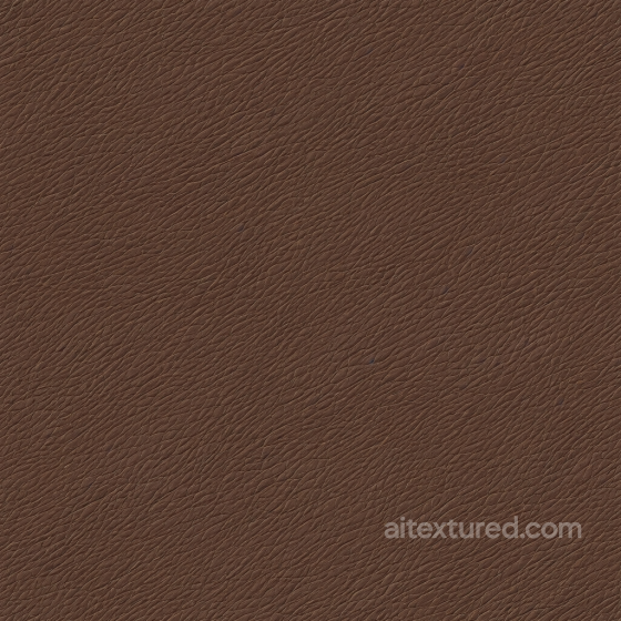 Brown Pebbled Leather PBR Texture with Fine Grain and Natural Matte Finish Leather texture preview