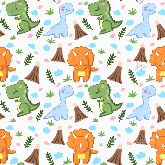 Baby Boy Texture of Adorable Cartoon Dinosaur Fabric Pattern Baby Boy texture preview