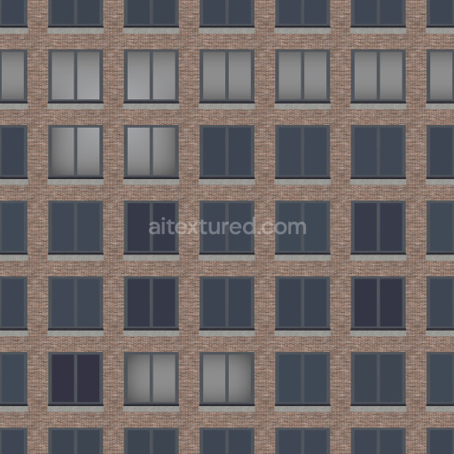 Brick Facade Tileable Urban Modern Design Texture Seamless Building Windows