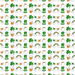 seamless Seamless 3D PBR Texture of Festive St Patrick Pattern with Cartoons texture 8k free download PBR