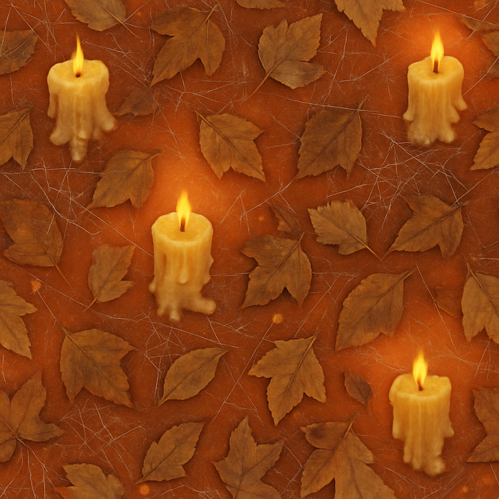 Pumpkin Skin For Halloween Decor seamless PBR texture preview