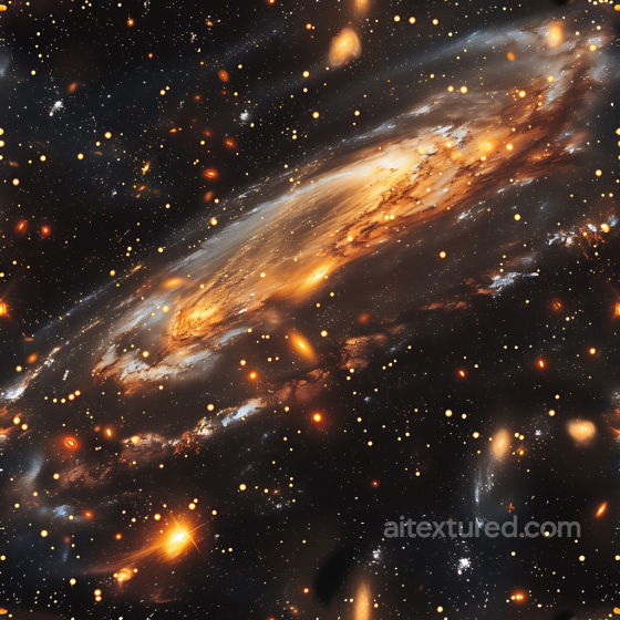 Space Texture Featuring Glowing Galaxy and Starfield in Warm Hues Star, space, planets texture preview