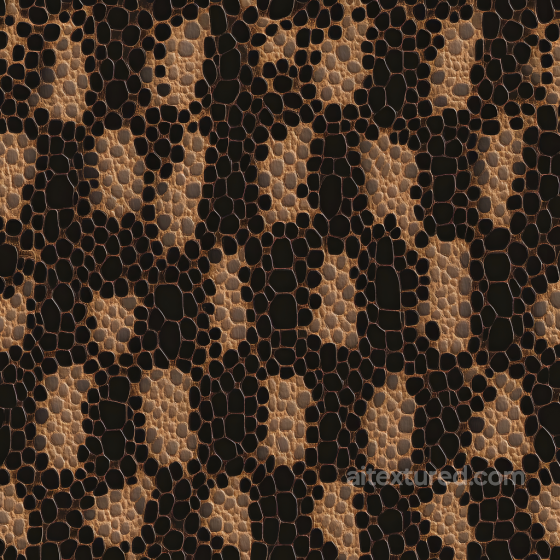 Natural Brown Leathery Skin Seamless Texture with Organic Scale Pattern Skin texture preview