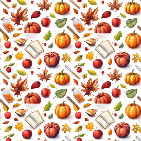 Featuring Autumnal Thanksgiving Elements with Pumpkins and Leaves Thanksgiving texture preview