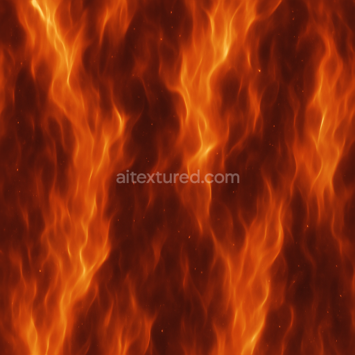 Seamless 3D texture of flickering fire blaze PBR 8K surface