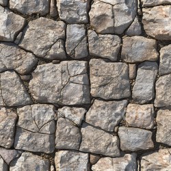 seamless Seamless 3D PBR Weathered Stone Wall Texture with Natural Cracks and Earthy Tones texture 8k free download PBR