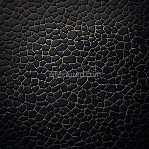 Seamless 3D PBR Texture of Cracked Black Skin with Organic Pore Detailing