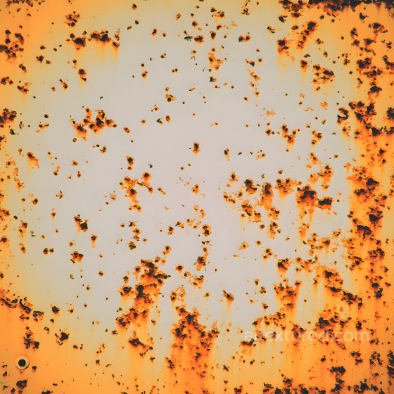 Rusted Metal PBR Texture Featuring Cracked, Corroded Surface with Orange Rust Patches Rust texture preview