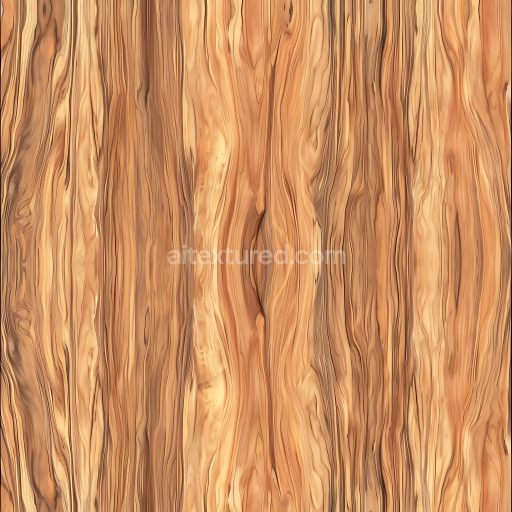 Seamless 3D Light Pine Wood Planks PBR Texture with Natural Grain