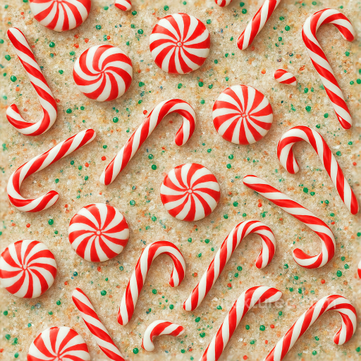 Peppermint Swirl Peppermint Candy Sugar Crystals Holiday Glitter seamless Merry christmas PBR texture