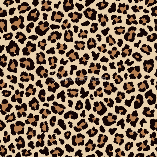 Seamless 3D PBR Leopard Print Pattern Fabric Texture in Warm Tones
