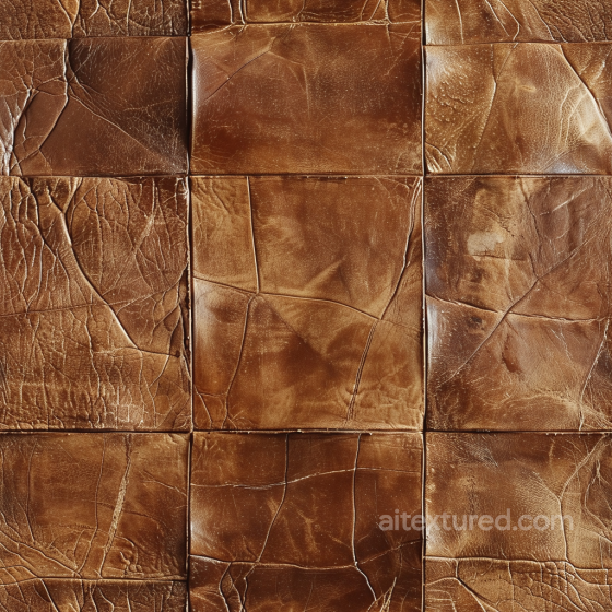 Distressed Brown Leather Texture with Aged Cracks and Patina Leather texture preview