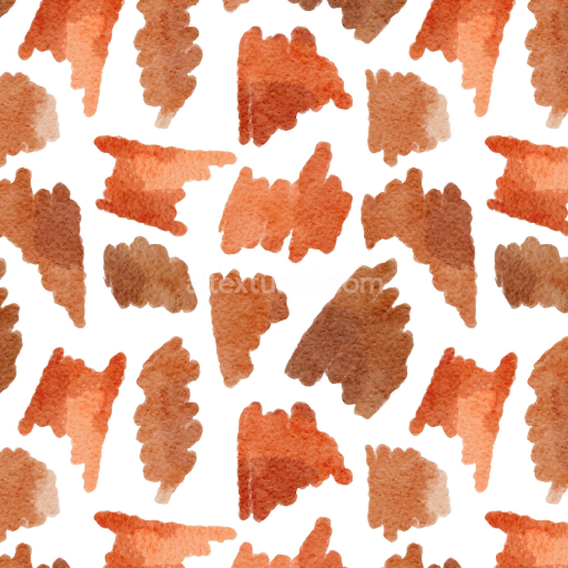 Seamless 3D PBR Watercolor Texture Featuring Soft Brown and Terracotta Strokes