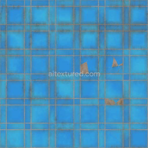 Tiles Blue Seamless Pbr Texture Surface Pattern