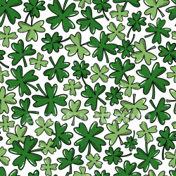 seamless Seamless 3D PBR Texture with Hand-Drawn Green Shamrock Pattern texture 8k free download PBR